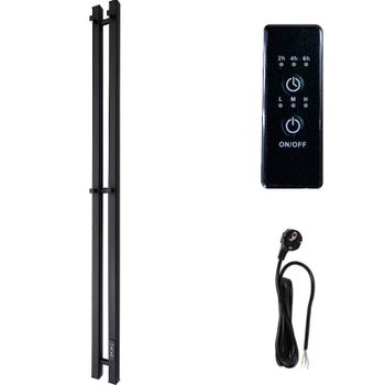 Электрический полотенцесушитель Маргроид Inaro профильный 1200x60 Inaro-1206-1081-9005R правый Черны — фото 1, Электрические полотенцесушители