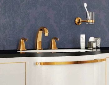 Смеситель для раковины Creavit Giza GZ1503G Золото — фото 3, Смесители для раковины