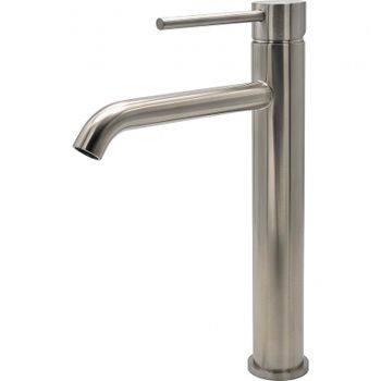 Смеситель для раковины Milacio Ultra MCU.551.SS / однорычажный / нержавеющая сталь / сатин — фото 1, Смесители для раковины