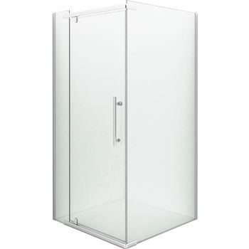 Душевой уголок Erlit Comfort 100х100 ER10110H-C1 профиль Хром стекло прозрачное — фото 1, Квадратные душевые уголки