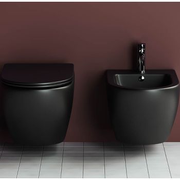 Биде Ceramicanova Metropol CN4003MB подвесное Черное — фото 20, Биде подвесные