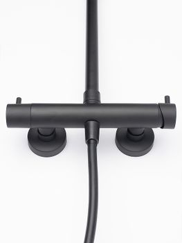 Душевая система AQUAme AQM8001MB Черная матовая — фото 5, Душевые стойки