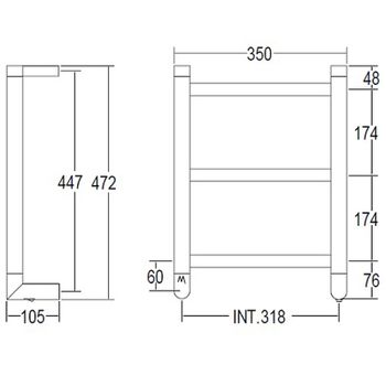 Электрический полотенцесушитель Margaroli Sole 540/S Хром — фото 2, Электрические полотенцесушители