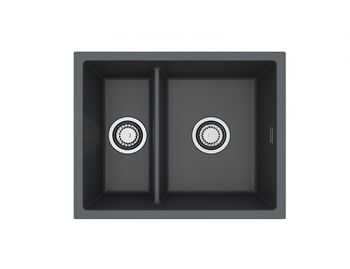 Мойка для кухни ALVEUS OMNI 50 GRANITAL DEEP BLACK-G90 550x450x198 с сифоном 1150202 — фото 1, Кухонные мойки