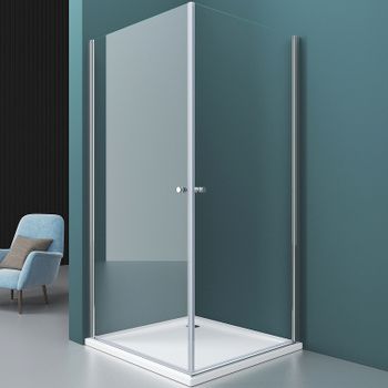 Душевой уголок BelBagno Etna 100х100 ETNA-A-2-100-C-Cr профиль Хром стекло прозрачное — фото 1, Квадратные душевые уголки