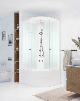 Душевая кабина Melodia della vita Classica 80x80 MB01006 с гидромассажем — фото 4, Душевые кабины