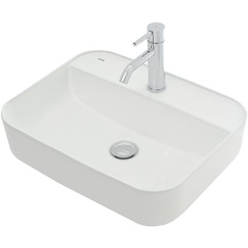 Раковина AQUAme 50 AQM5001 Белая глянцевая — фото 1, Раковины накладные