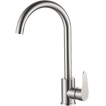 Смеситель для кухни Haiba HB70802 Нержавеющая сталь — фото 1, Смесители для кухни