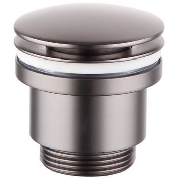 Донный клапан Lemark LM8500GM click-clack Графит — фото 1, Донные клапаны