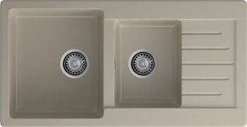 GRANFEST Мойка PRACTIK 980KL 2 чаши+крыло 980*510мм топаз арт.GF- — фото 2, Кухонные мойки