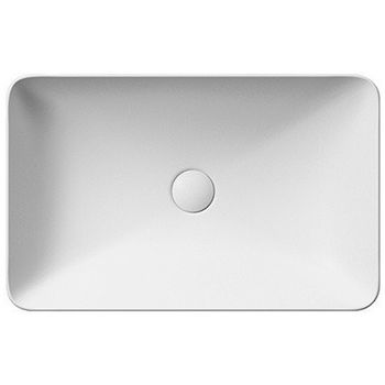 Раковина GSI Pura 60 883709 Белая матовая — фото 6, Раковины встраиваемые сверху