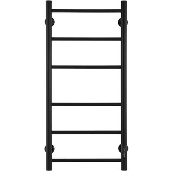 Электрический полотенцесушитель Energy Round 900x400 EETR0ROUND9040R905M Черный матовый — фото 1, Электрические полотенцесушители