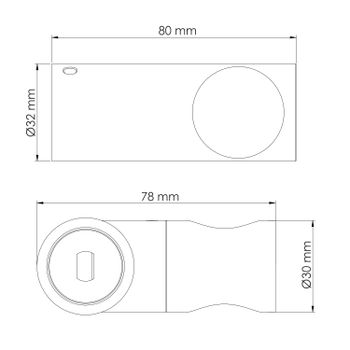 A325 Настенный держатель лейки — фото 3, Держатели для душа