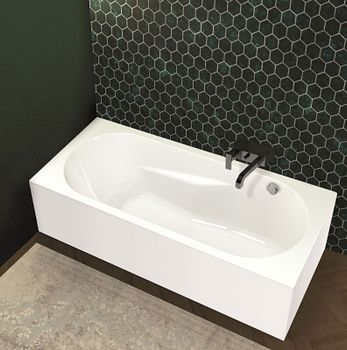 Акриловая ванна Riho Lazy 170х75 L B080005005 (BD8000500000000) без гидромассажа — фото 2, Акриловые ванны