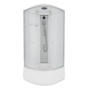 Душевая кабина Niagara Eco E100/40/MT (100х100х215) высокий поддон(40см),стекло матовое,4 места — фото 2, Душевые кабины