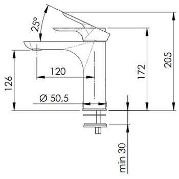 Смеситель для раковины Remer Infinity I12 Хром — фото 2, Смесители для раковины