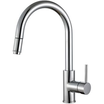 Смеситель для кухни Alveus Delos-P Sat 1129023 Сатинированная сталь — фото 1, Смесители для кухни