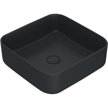 Раковина-чаша Iddis Bridge 39 BRIBM04i27 Черная матовая — фото 1, Раковины накладные