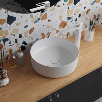 Товар: Раковина-чаша Iddis Ray 35.5 RAYWS03i27 Белая глянцевая - фото 3 Раковина-чаша Iddis Ray 35.5 RAYWS03i27 Белая глянцевая — фото 3, Раковины накладные