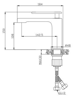 Смеситель для раковины CEZARES MOMENTO-LS-01-W0 — фото 4, Смесители для раковины