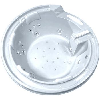 Акриловая ванна Gemy G9090 O 190х190 с гидромассажем Белая — фото 2, Акриловые ванны