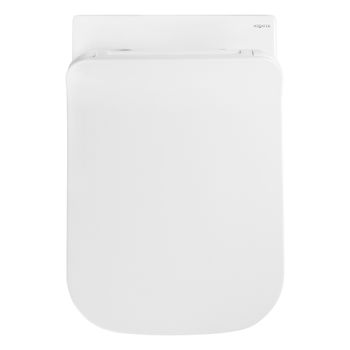 Унитаз подвесной безободковый AQUATEK ДЕЛЬТА 480 x 350 x 320 мм, тонкое сиденье с механизмом плавног — фото 7, Подвесные унитазы