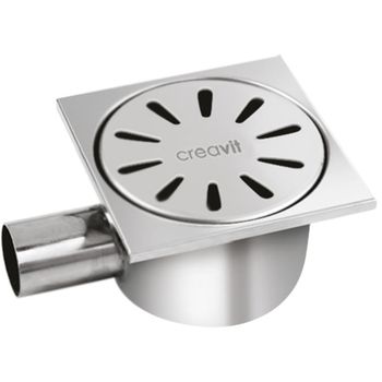 Трап для душа Creavit FS112 с боковым выпуском — фото 1, Трапы для душа