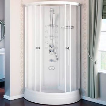 Душевая кабина Radomir Паола 3 114x114 1-05-1-0-0-0590 без гидромассажа — фото 1, Душевые кабины