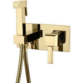 Гигиенический душ со смесителем Caprigo Diamante 50-130-oro Золото — фото 1, Гигиенические души