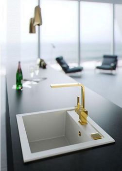 Смеситель для кухни Alveus Laguna Monarch Gold new 1134828 Золото — фото 2, Смесители для кухни