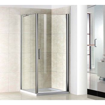 Душевой уголок Good Door Pandora CR-80-C-CH 80х80 профиль Хром стекло прозрачное — фото 3, Квадратные душевые уголки