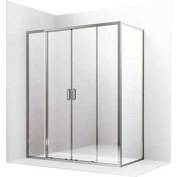 Душевой уголок Ambassador Forsa 160х120 17021111AX-120AX профиль Хром стекло прозрачное — фото 1, Прямоугольные душевые уголки