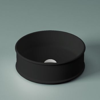 Раковина-чаша Artceram Atelier 44 ATL001 17 00 Черная матовая — фото 3, Раковины накладные