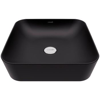 Раковина-чаша Creavit Ultra 40 UL040-00SM00E-0000 Черная матовая — фото 1, Раковины накладные