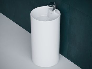 Раковина Laguraty 45 2090W Белая — фото 4, Раковины напольные