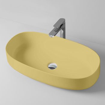 Раковина-чаша Artceram Cognac 68 COL005 12 00 Giallo zinco — фото 3, Раковины накладные