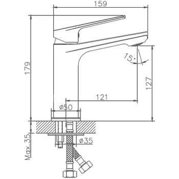 Смеситель для раковины Haiba HB10533-3 Пепельный — фото 2, Смесители для раковины