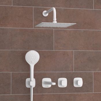 A9551.267.316.146.254.328.156.155 Встраиваемый комплект для ванны с верхней душевой насадкой, лейкой — фото 1, Встраиваемые душевые комплекты