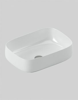 Раковина-чаша Artceram Cognac Quadro 56 COL009 01 00 Белая — фото 5, Раковины накладные