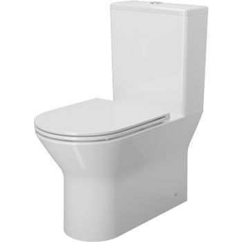 Унитаз компакт Ambassador Elysium 187K19001RS с бачком и сиденьем Микролифт — фото 1, Напольные унитазы