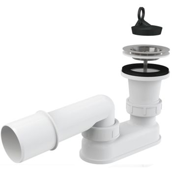 Сифон для душевого поддона Alcaplast A461-50 Хром — фото 1, Сифоны для поддонов