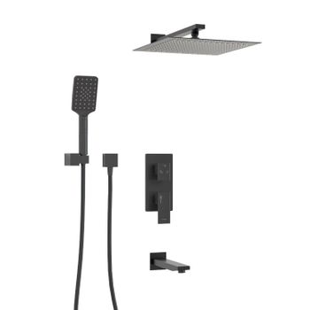 A172071 Встраиваемый комплект для ванны с верхней насадкой, лейкой и изливом — фото 3, Встраиваемые душевые комплекты