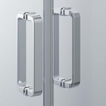 Душевой уголок Ambassador Forsa 140х120 17021109AX-120AX профиль Хром стекло прозрачное — фото 4, Прямоугольные душевые уголки