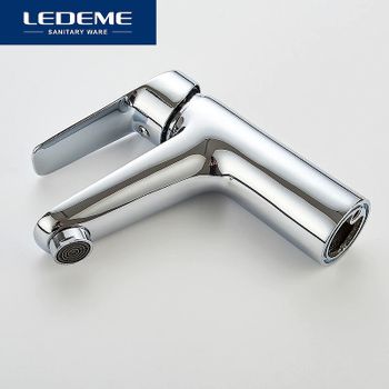 Смеситель для раковины Ledeme H51 1051L Хром — фото 8, Смесители для раковины