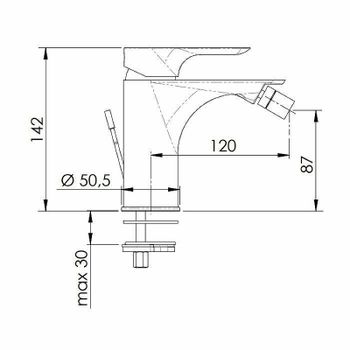 Смеситель для биде Remer Infinity I20BG Золото брашированное — фото 2, Смесители для биде