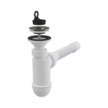 Сифон для раковины Alcaplast AG2105123710 (A41+A71) Хром — фото 1, Сифоны для раковины