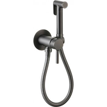 Гигиенический душ со смесителем CeramaLux KRS/008 Оружейная сталь — фото 1, Гигиенические души