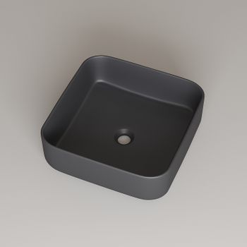 Раковина-чаша Iddis Bridge 39 BRIGM04i27 Серая матовая — фото 2, Раковины накладные