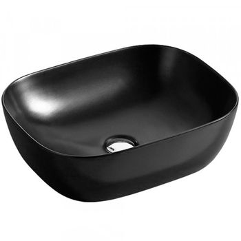 Раковина-чаша CeramaLux 49 78104MB Черная матовая — фото 1, Раковины накладные