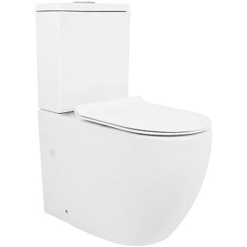 Унитаз компакт Azario Corsa AZ-2062S-G с бачком и сиденьем Микролифт — фото 1, Напольные унитазы